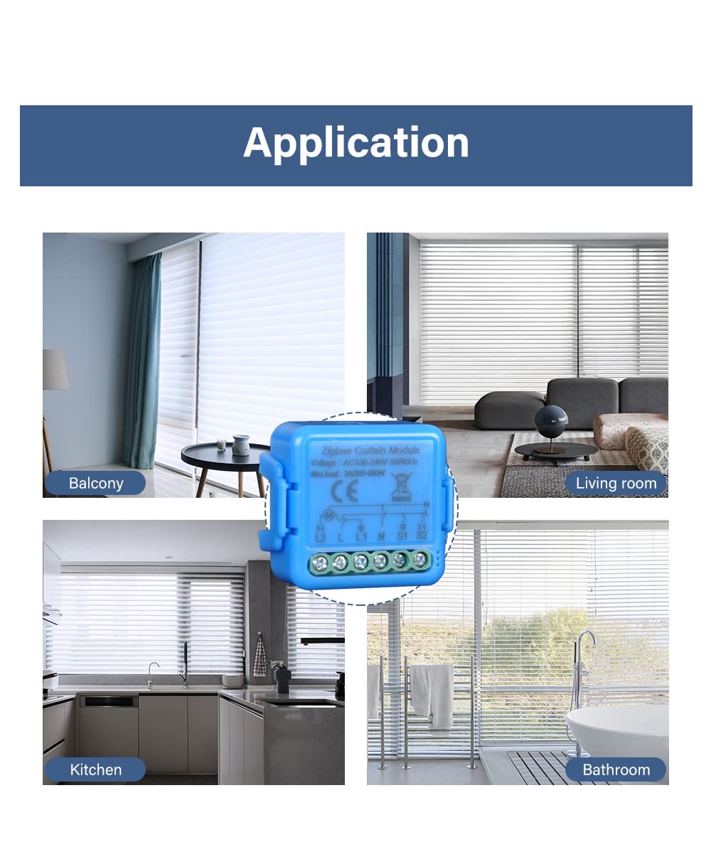 Interruttore Tapparelle Zigbee Tattile 300W (4) - immagine 5