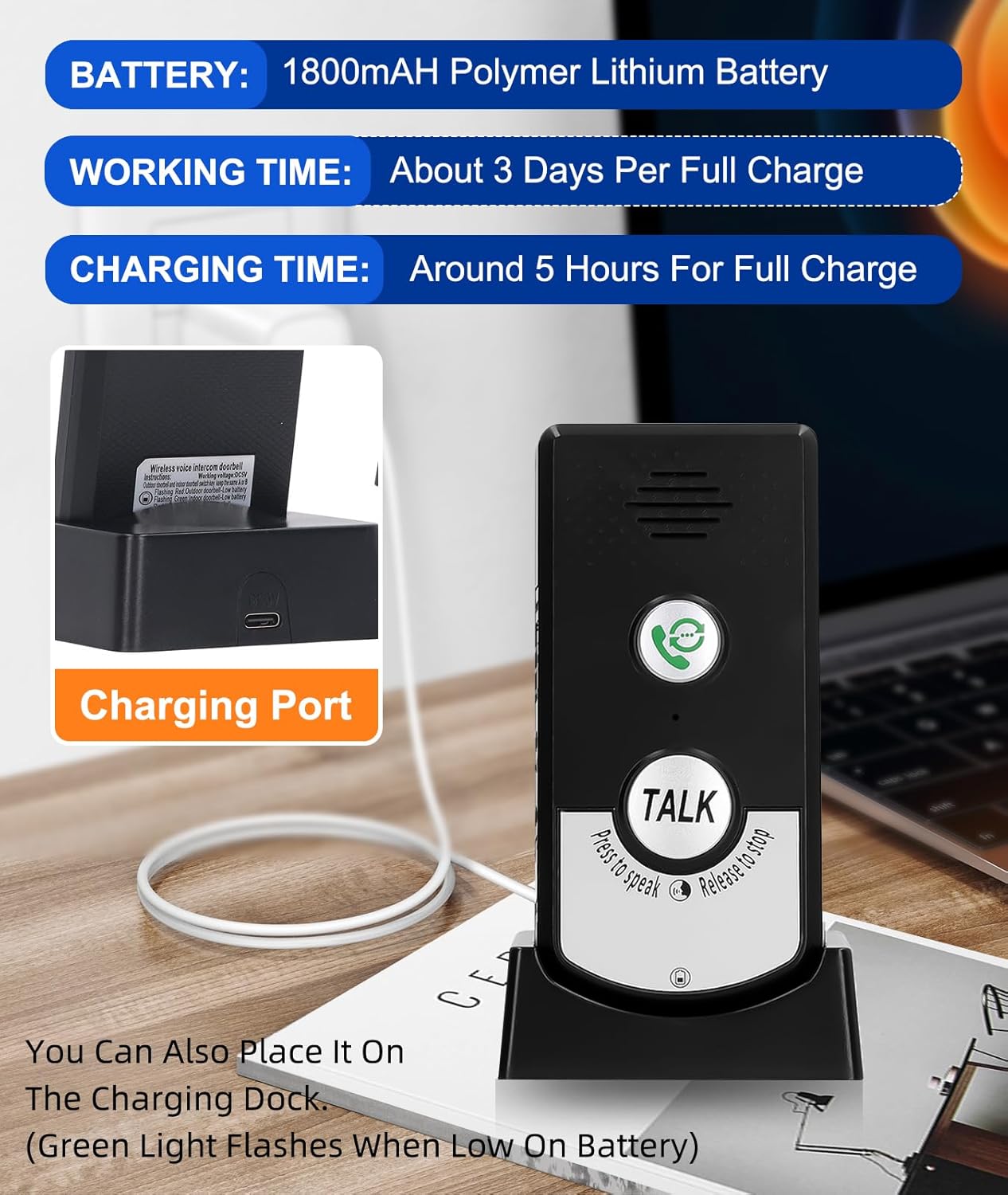 Interfono Vocale Bidirezionale Wireless a Lungo Raggio - immagine 5