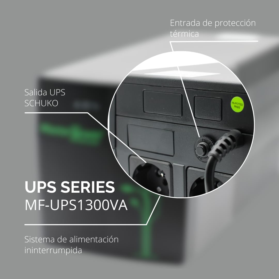 Master Power UPS 1300 VA con 4 Prese Schuko - immagine 4