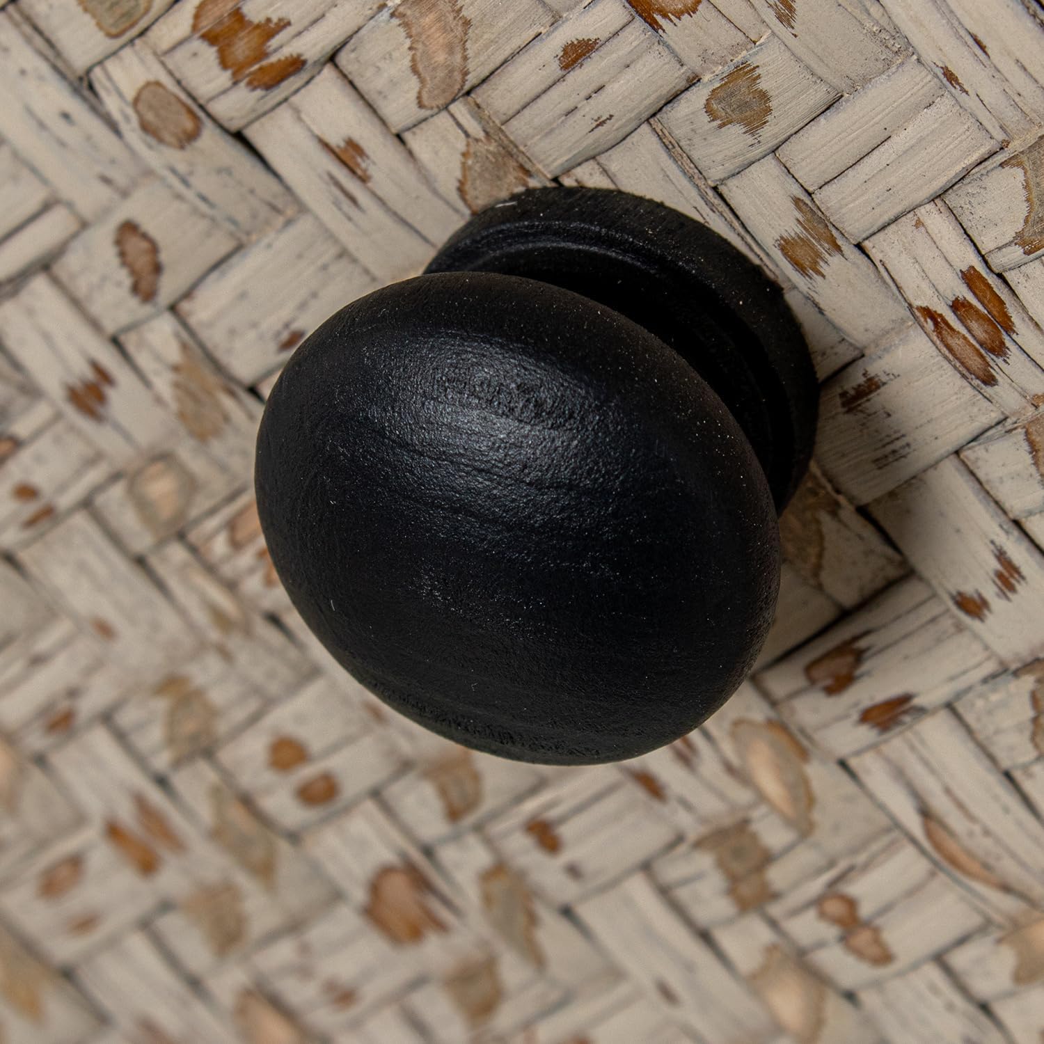 CAJONERA MADERA C/2 CAJONES MIMBRE 40x30x52cm - immagine 3