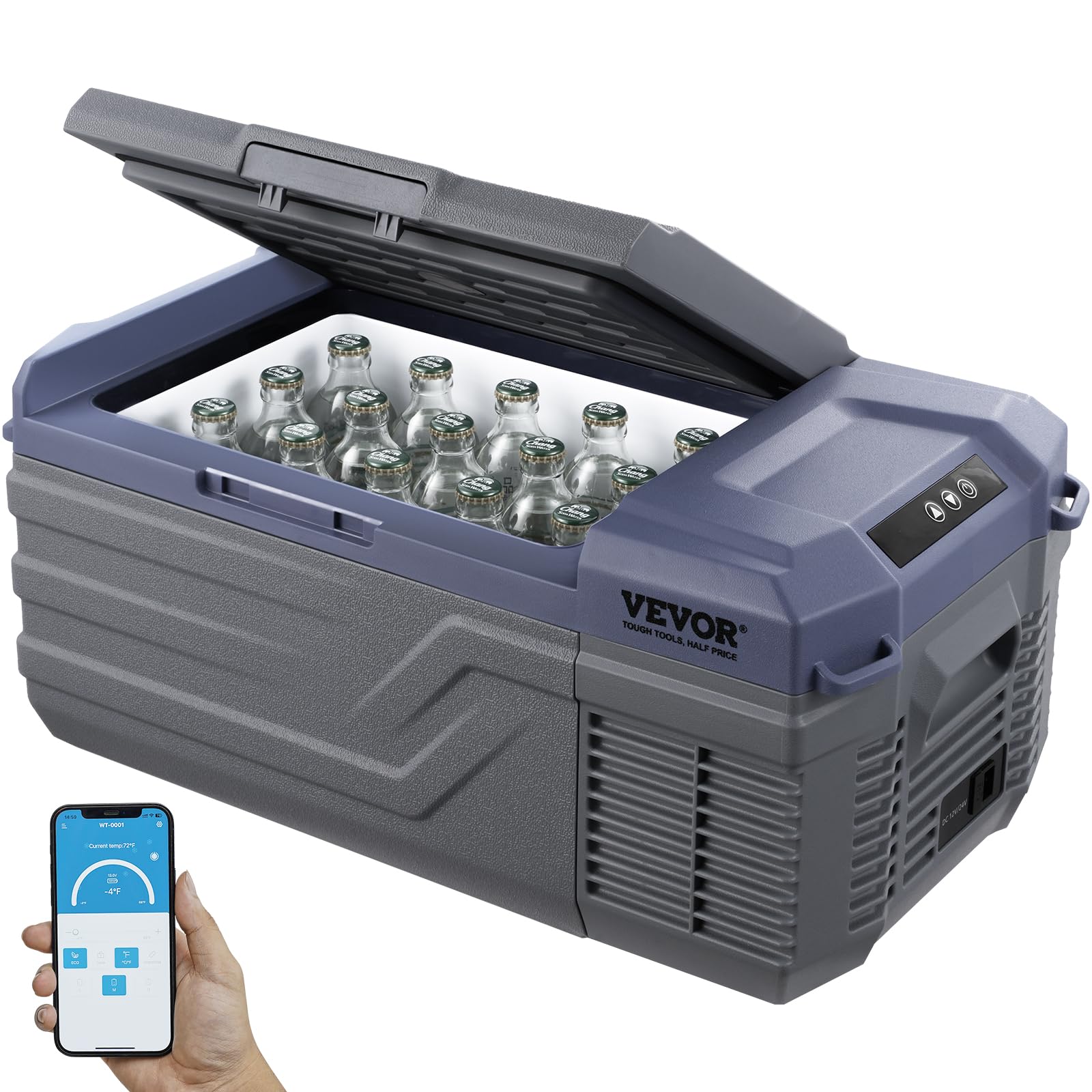 Vevor Frigorifero per Auto 15L, Congelatore Portatile 12V