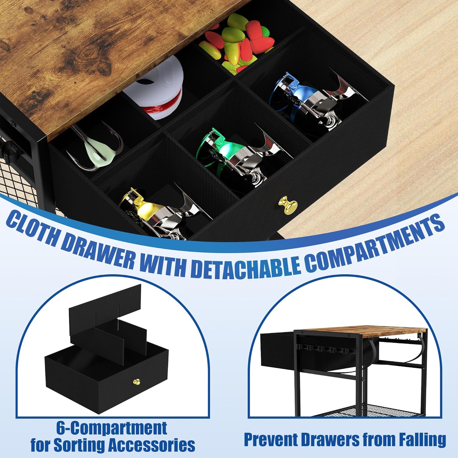 Supporto Girevole per Canne da Pesca 10 Posti - immagine 5