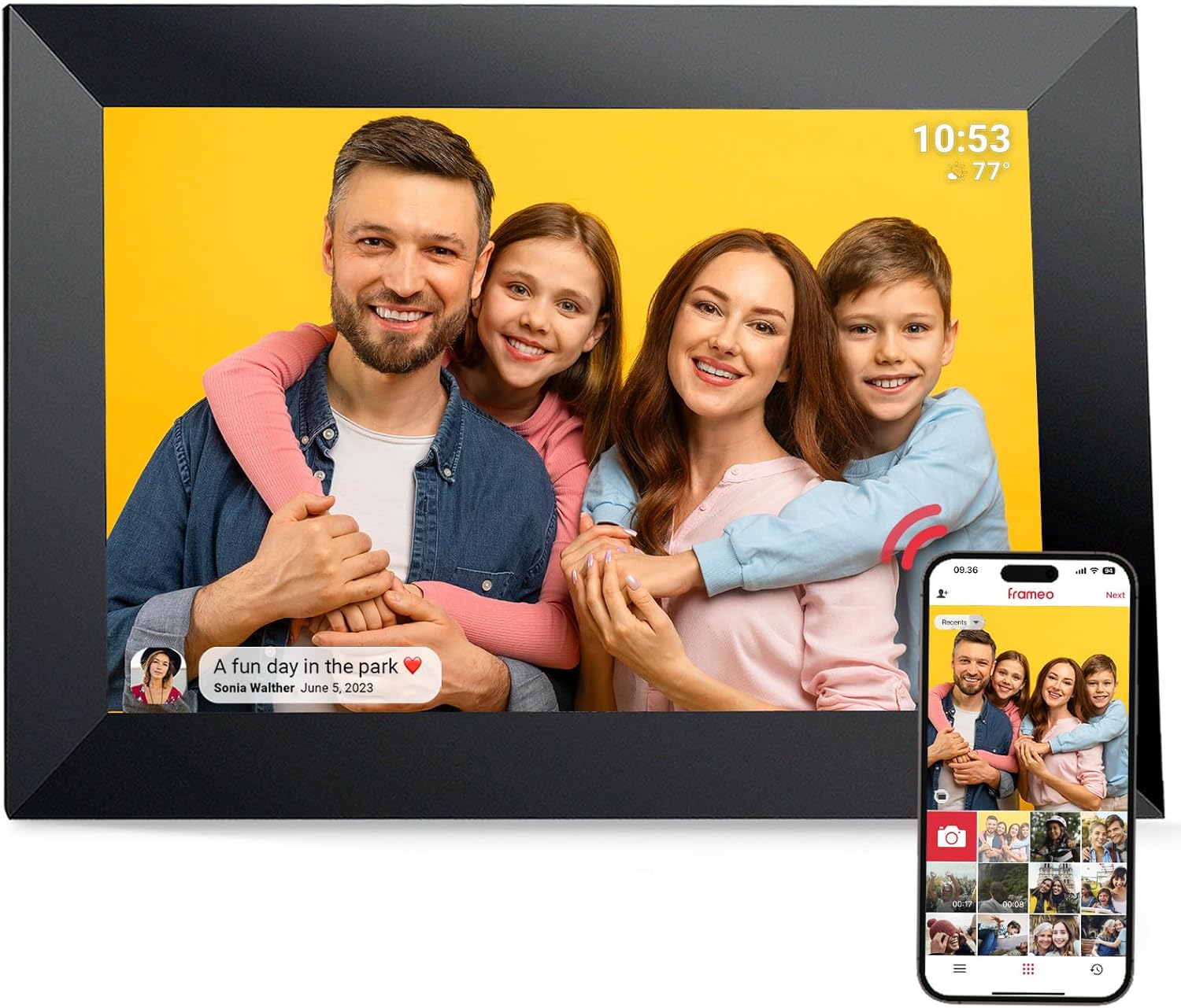 FRAMEO Cornice Digitale WiFi 10 Pollici Veswwe - immagine 1