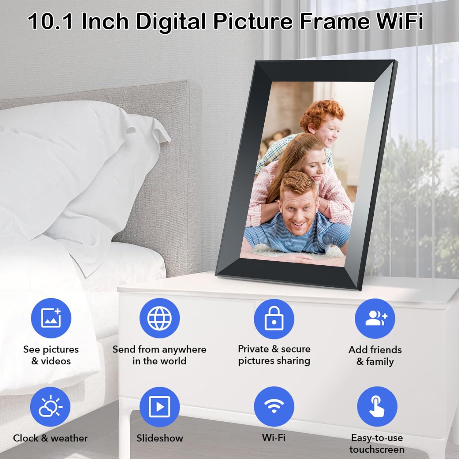 FRAMEO Cornice Digitale WiFi 10 Pollici Veswwe - immagine 2