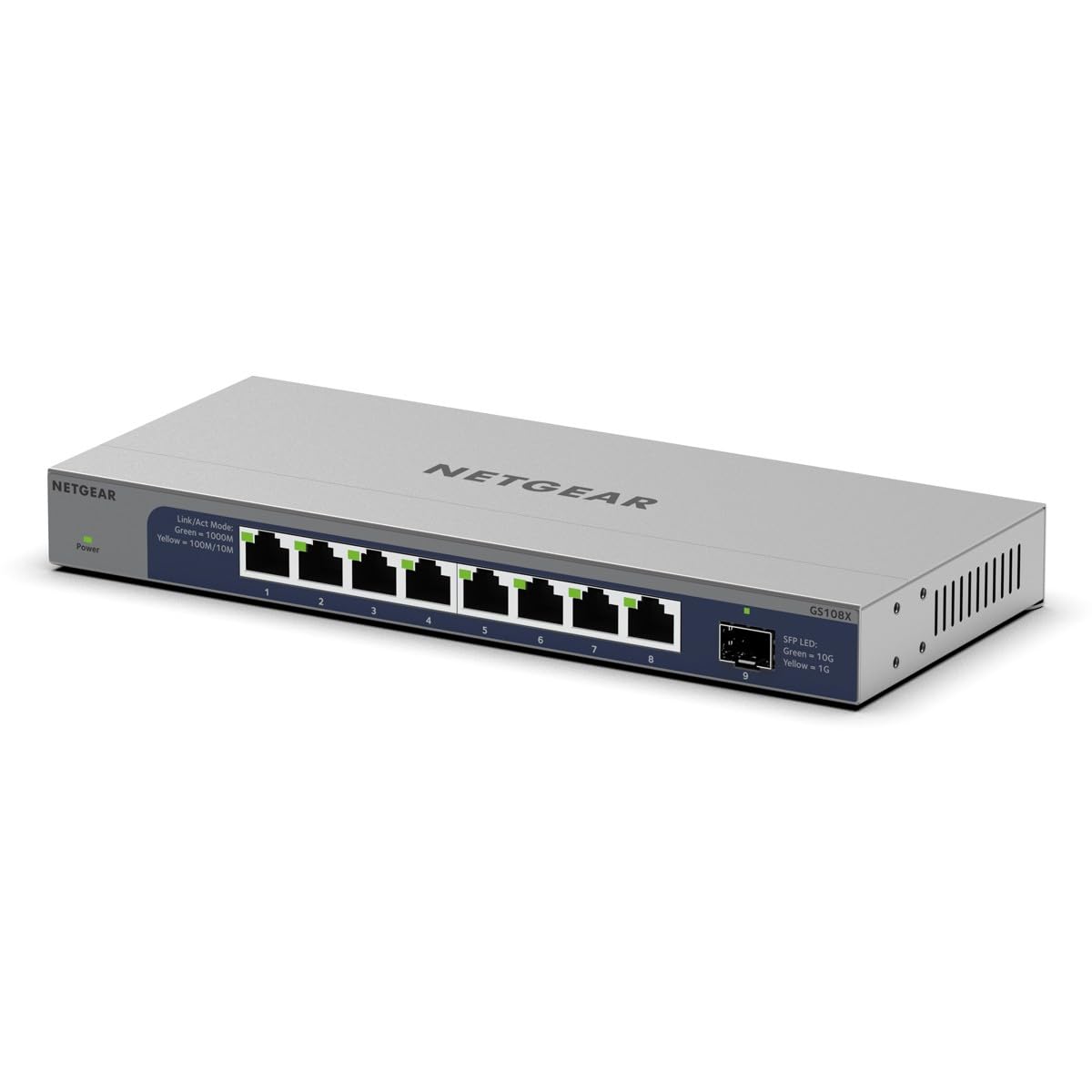 Netgear (GS108X) Switch Gigabit/10 Gigabit Ethernet 8 Porte