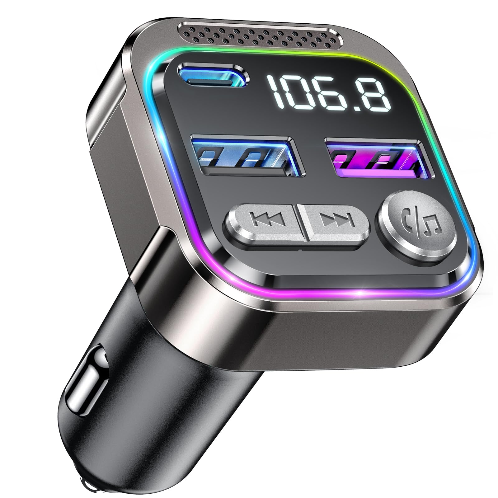 Gizmovine Trasmettitore FM Bluetooth Auto USB C QC PD 36W