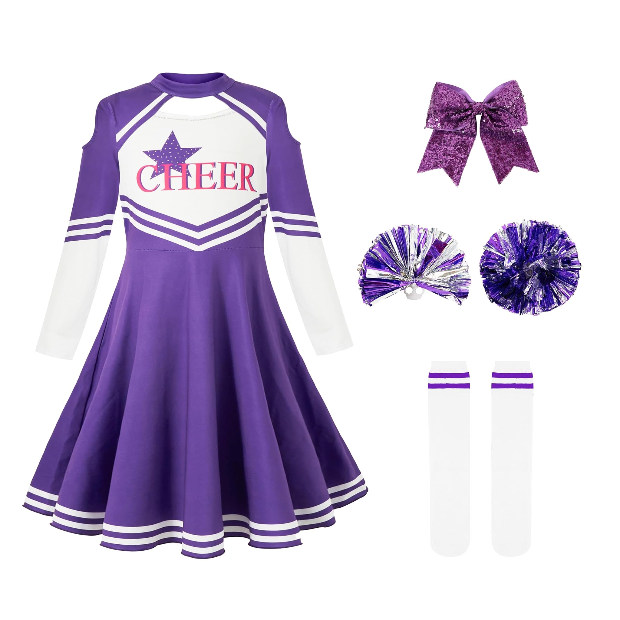 LOLANTA Costume da Cheerleader per Bambini