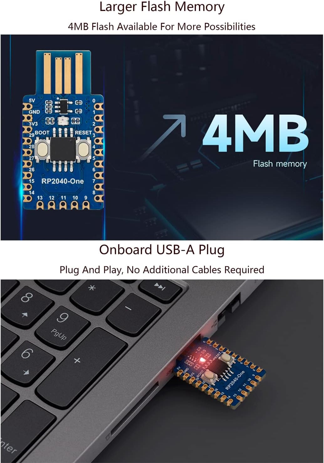 Waveshare RP2040-One 4MB Flash MCU Board Basato su Raspberry Pi RP2040 ...