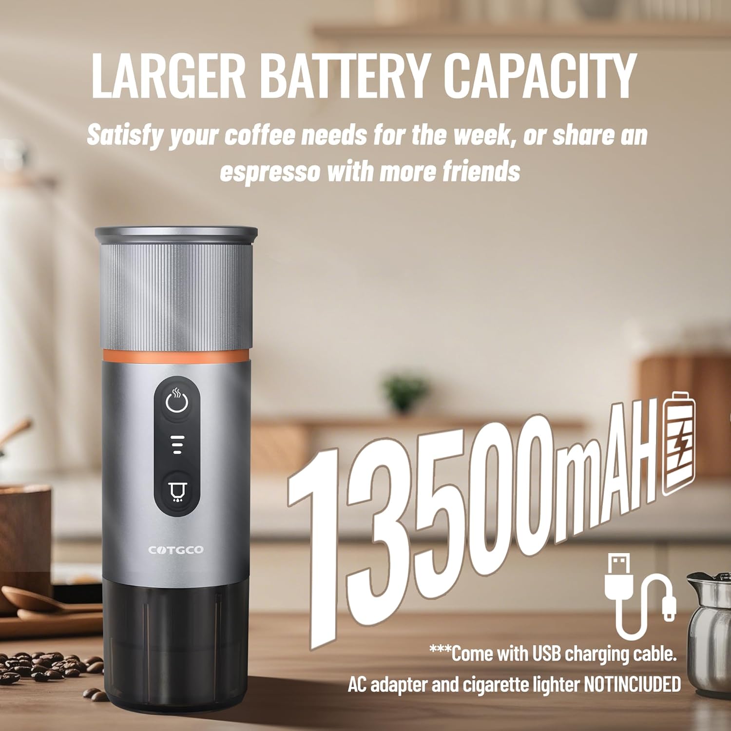Cotgco - Macchina per Caffè Espresso Portatile a Batteria - immagine 3