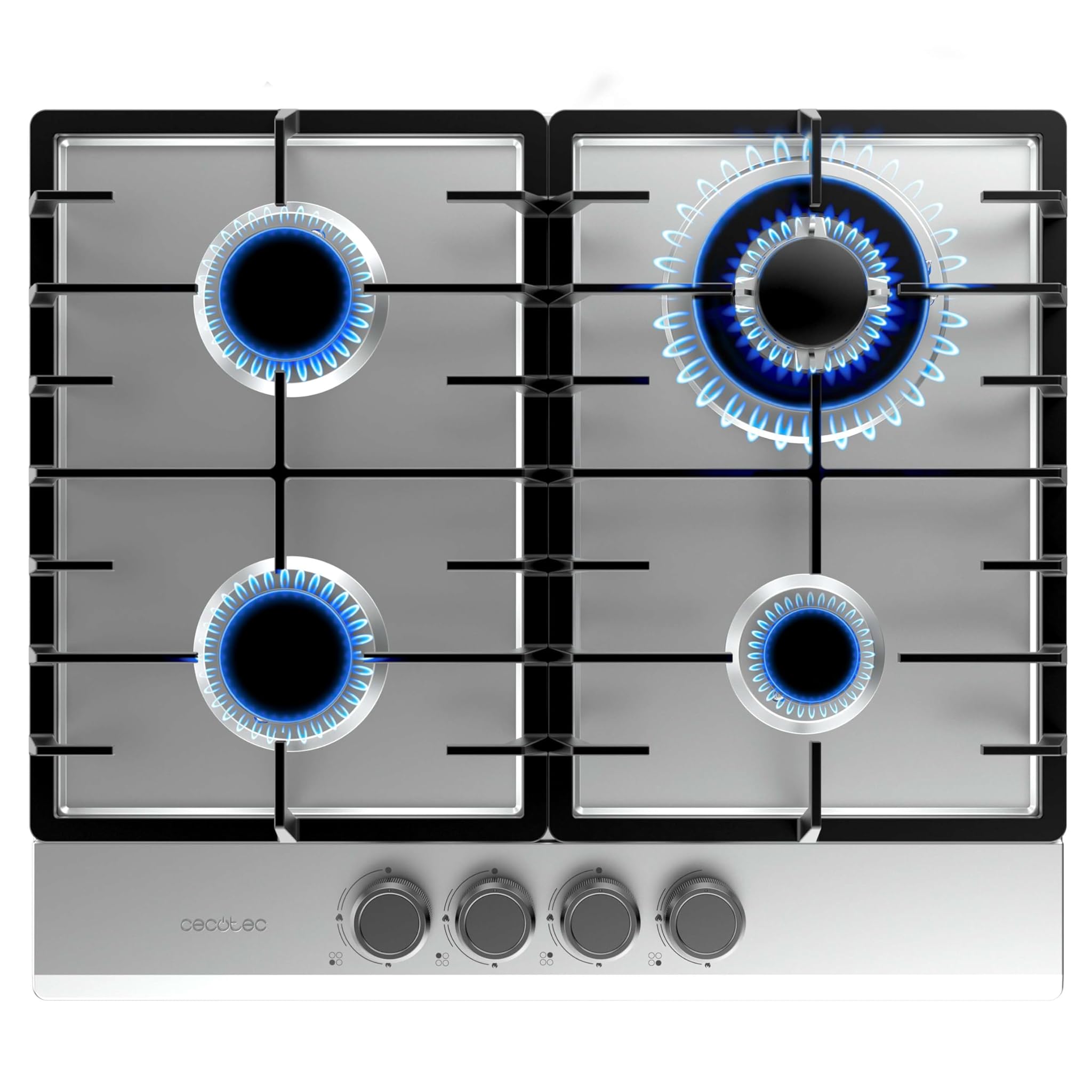 Cecotec Bolero Squad G 4200F Inox - Piano Cottura a Gas 8000W
