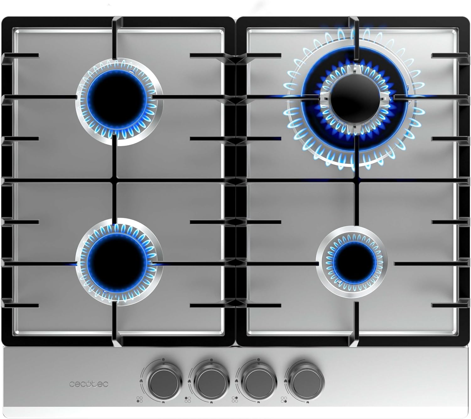 Cecotec Bolero Squad G 4200F Inox - Piano Cottura a Gas 8000W - immagine 1