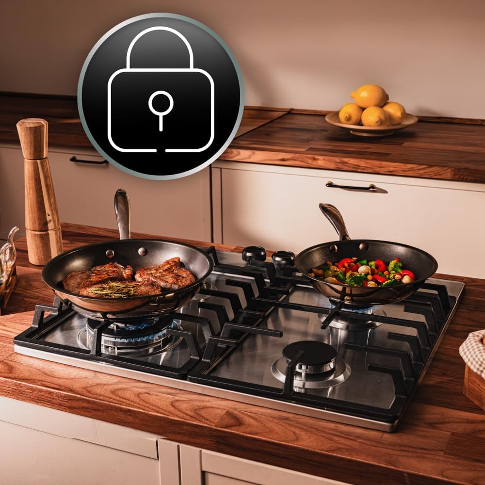 Cecotec Bolero Squad G 4200F Inox - Piano Cottura a Gas 8000W - immagine 9