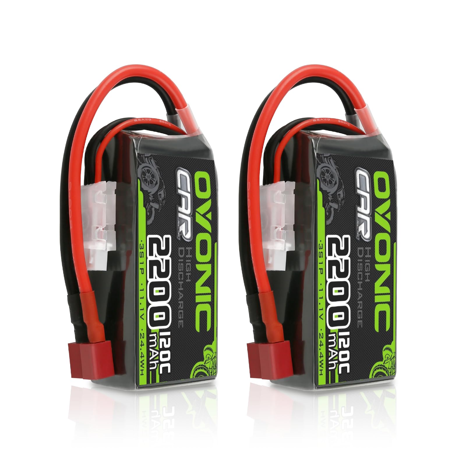 Ovonic Batteria Lipo 3s 11.1V 120C 2200mAh (2 pezzi)