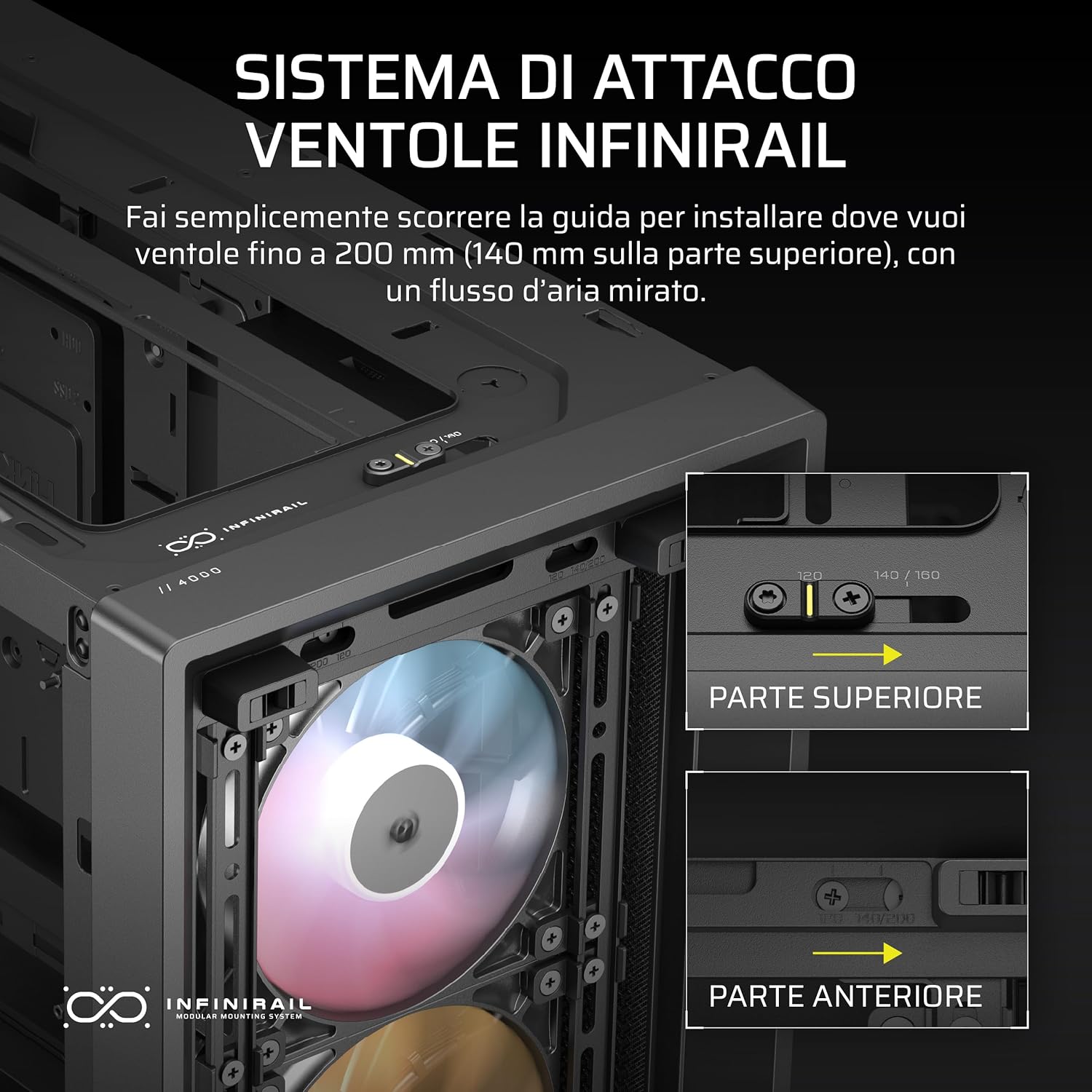 Corsair FRAME 4000D RS ARGB - Case Mid-Tower ATX, Nero - immagine 5