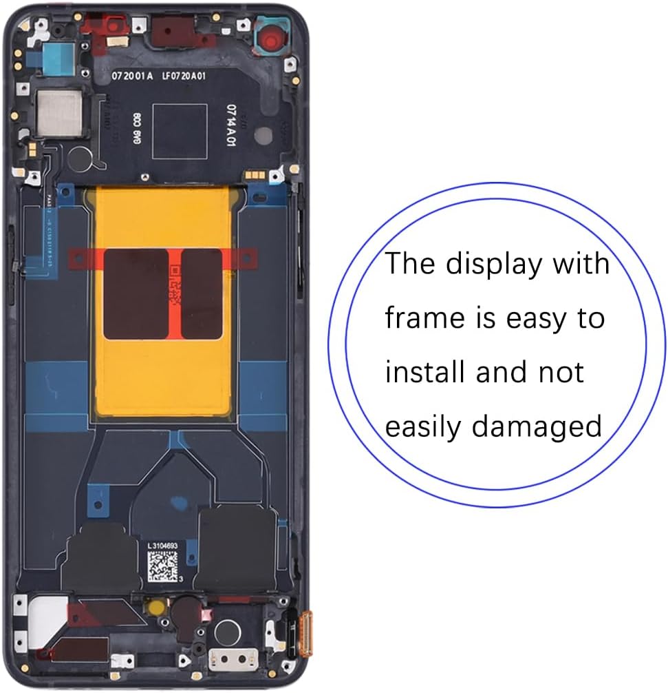 HLYGZX Display Ricambio LCD per Oppo Reno6 5G, Nero - immagine 4