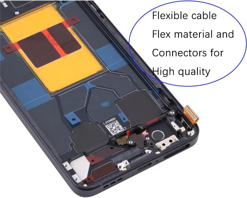HLYGZX Display Ricambio LCD per Oppo Reno6 5G, Nero - immagine 5