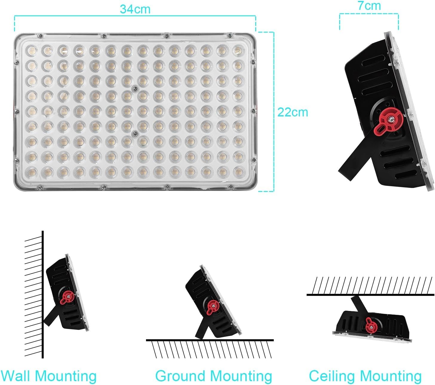 Createstar Faretto Led da Esterno 400W 40000LM - immagine 3