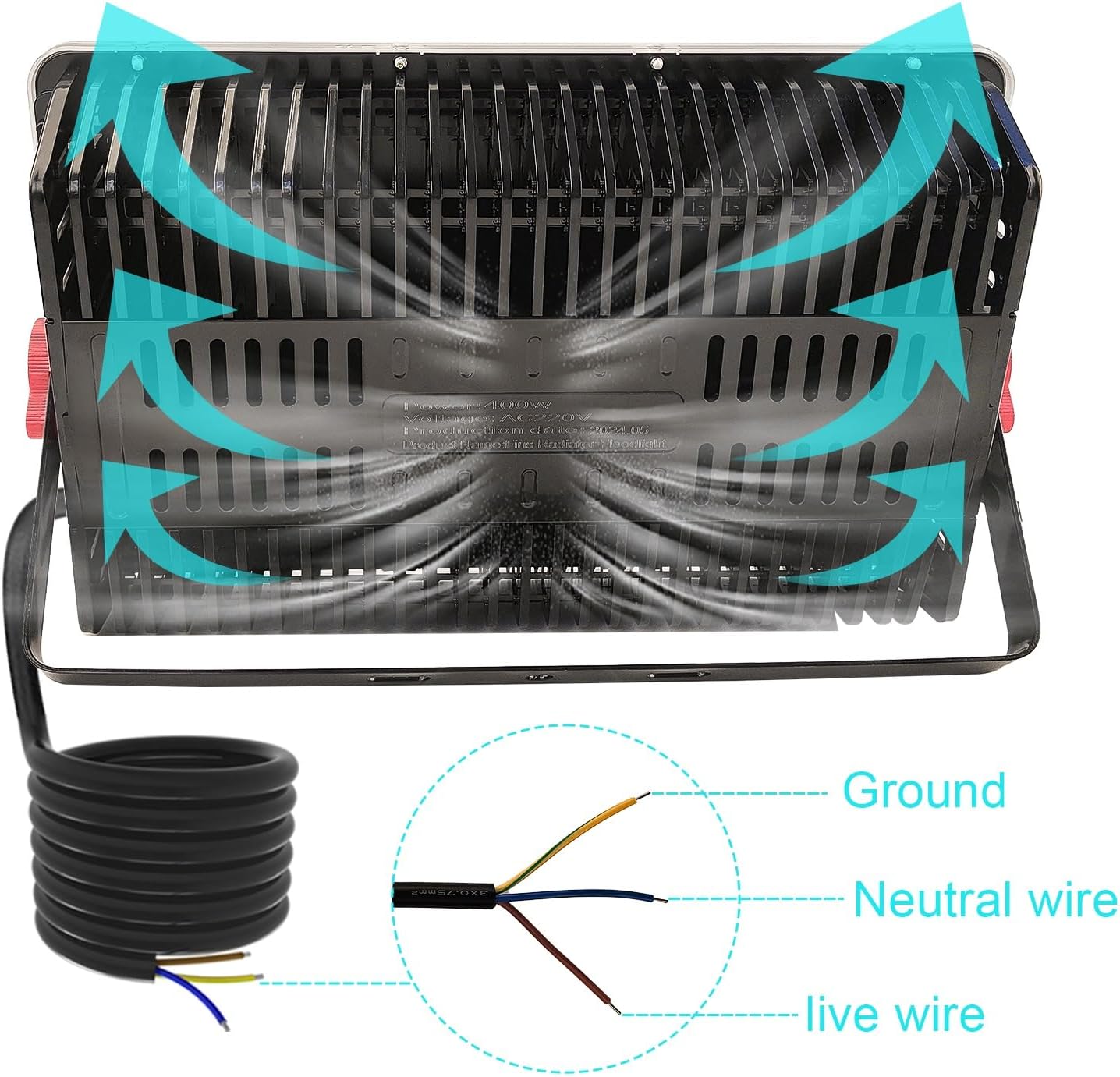 Createstar Faretto Led da Esterno 400W 40000LM - immagine 5