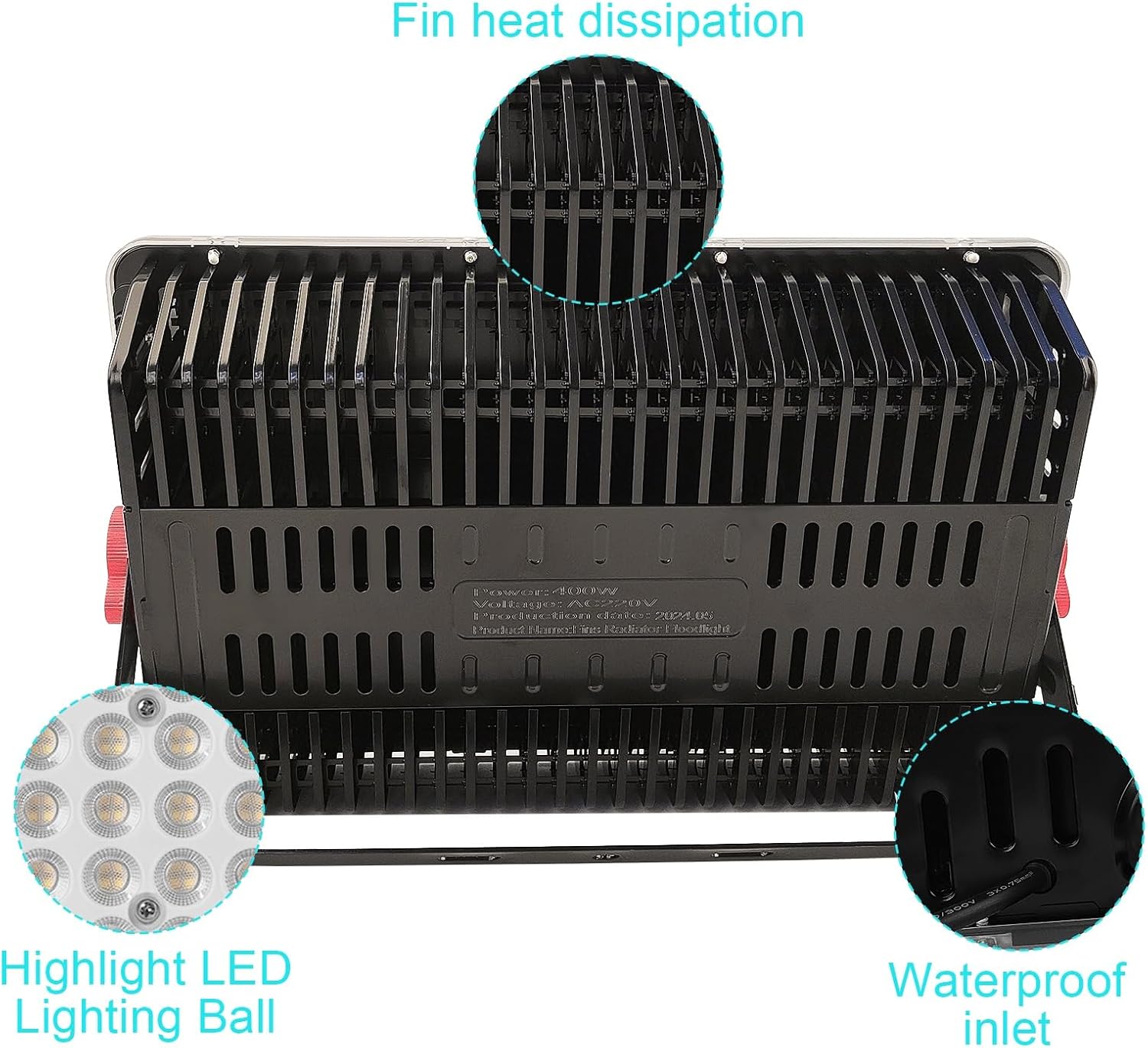 Createstar Faretto Led da Esterno 400W 40000LM - immagine 6