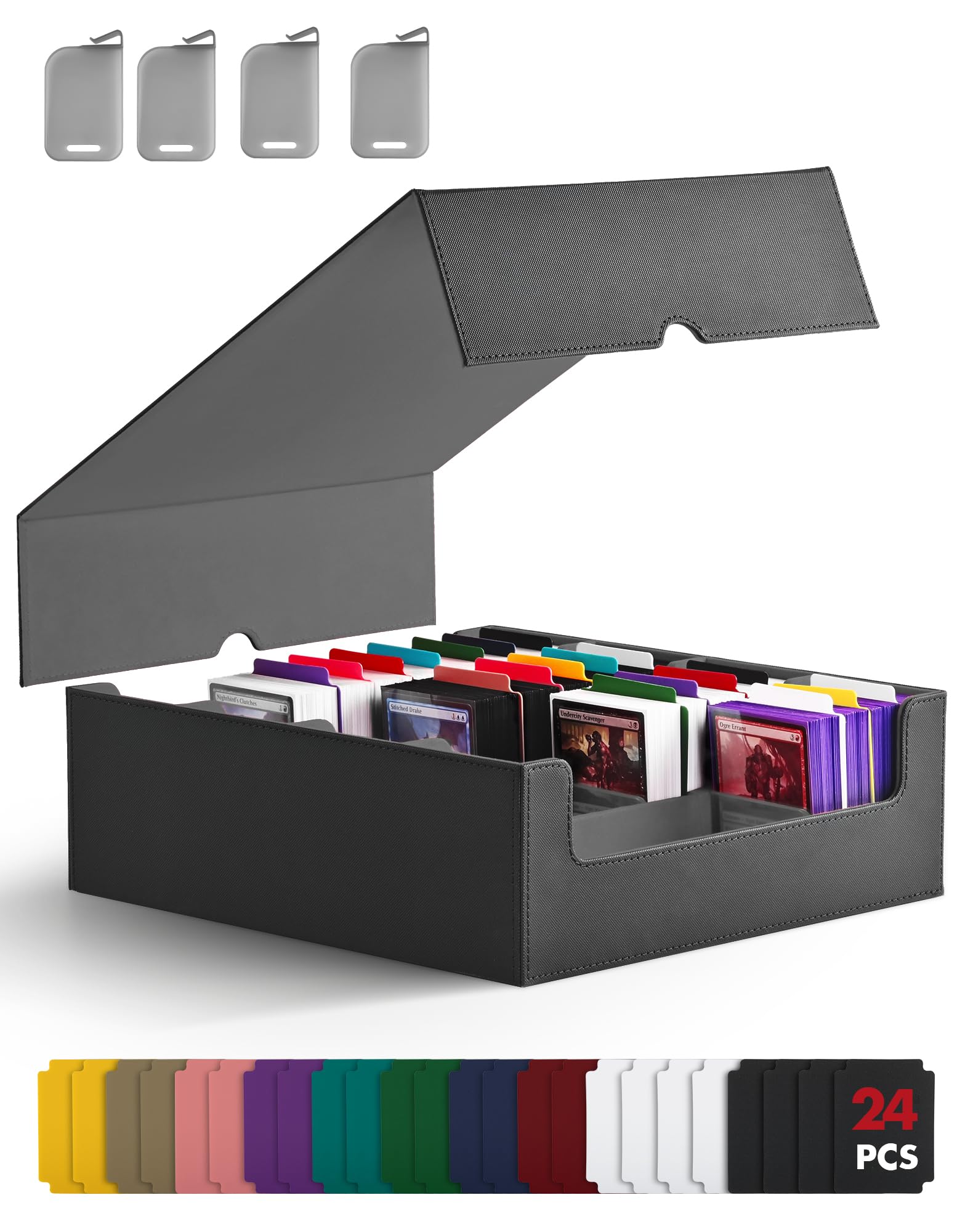 Zlca Scatola Portaoggetti per Carte Collezionabili Nera