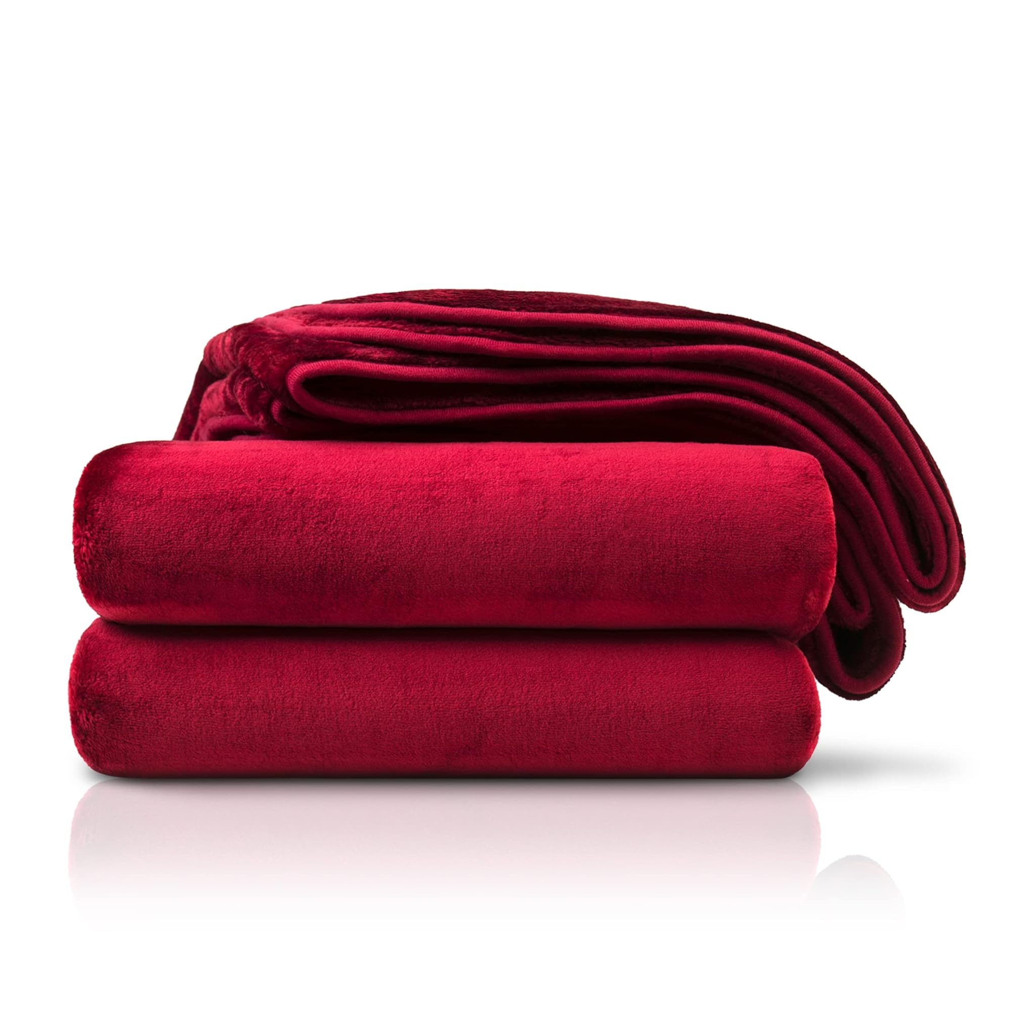 Amago Coperta, Effetto Cashmere, 220 x 240 cm - Bordeaux