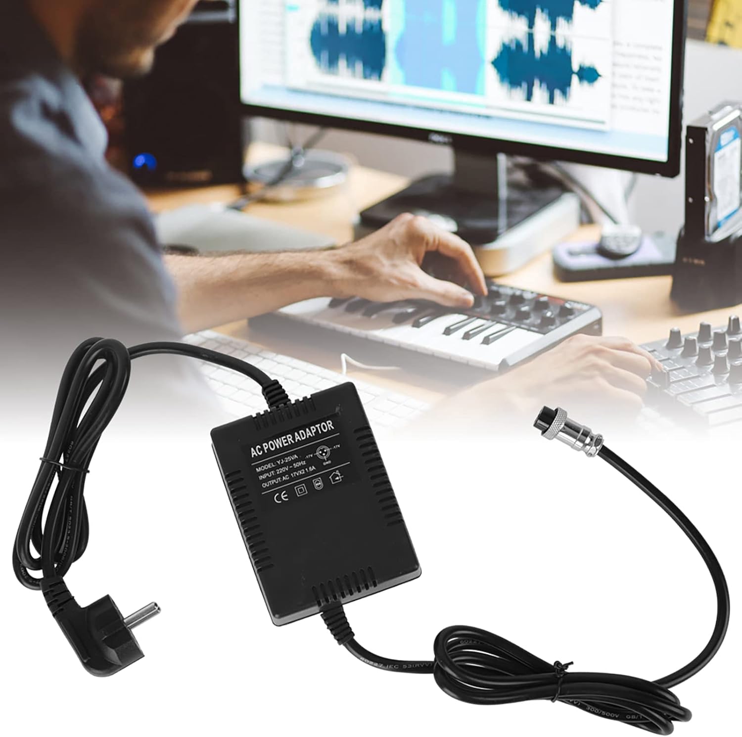 Alimentatore CA 18V 1,6A per Console di Missaggio - immagine 2