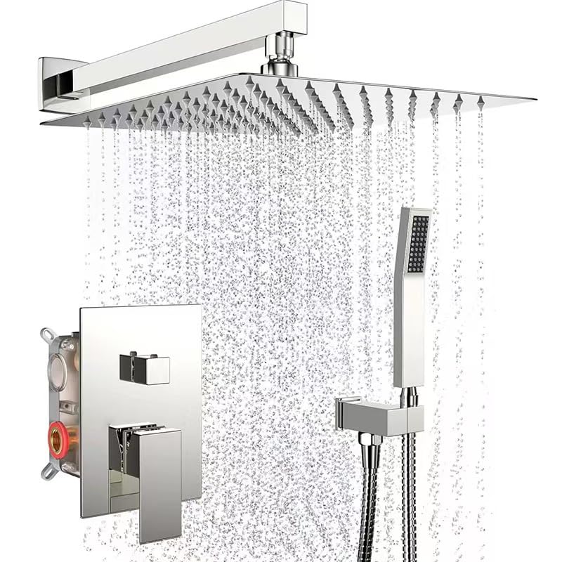 Imiiho Set Rubinetti Vasca e Doccia Inox, Cromato