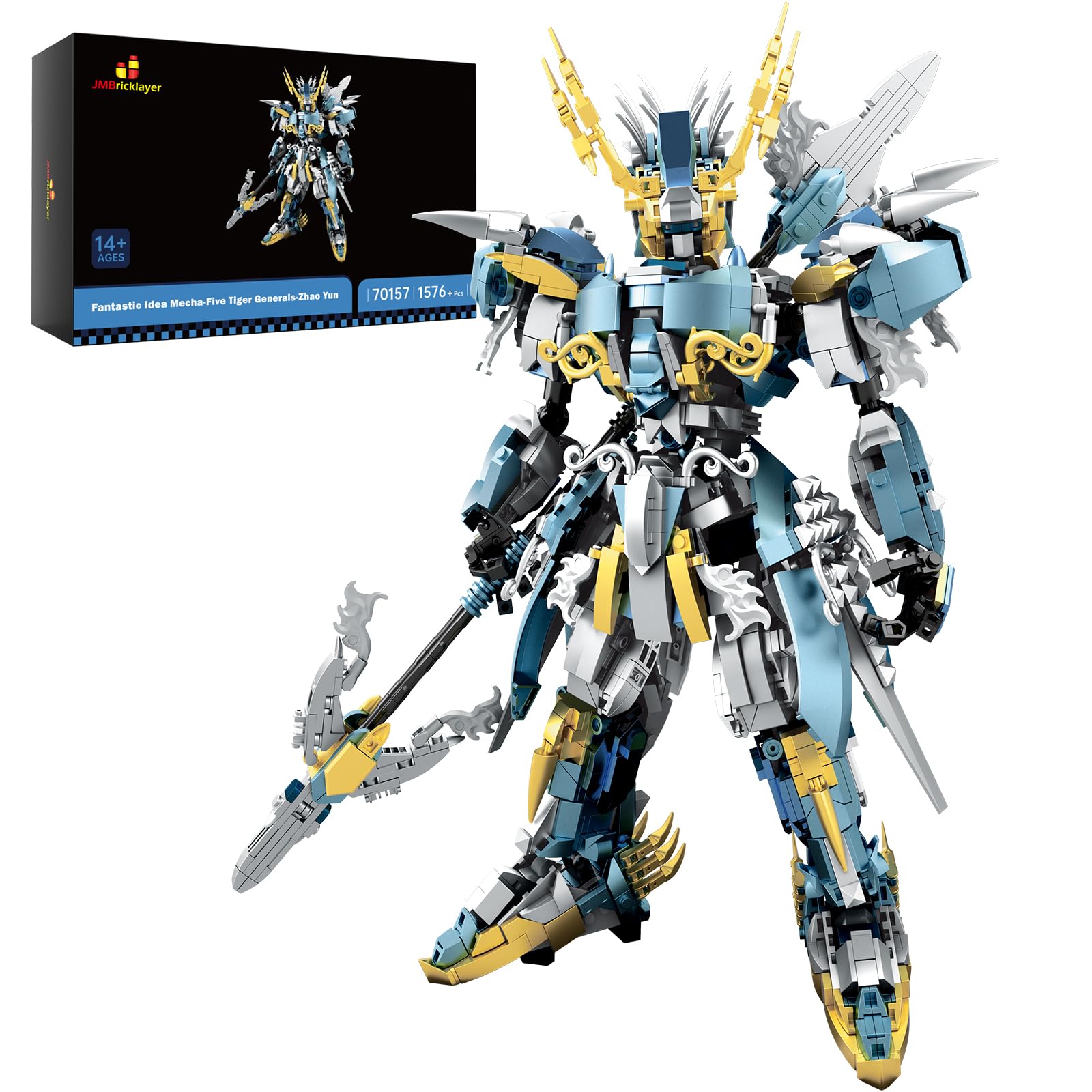 JMBricklayer Mecha Robot Kit - Modello con Giunti Mobili