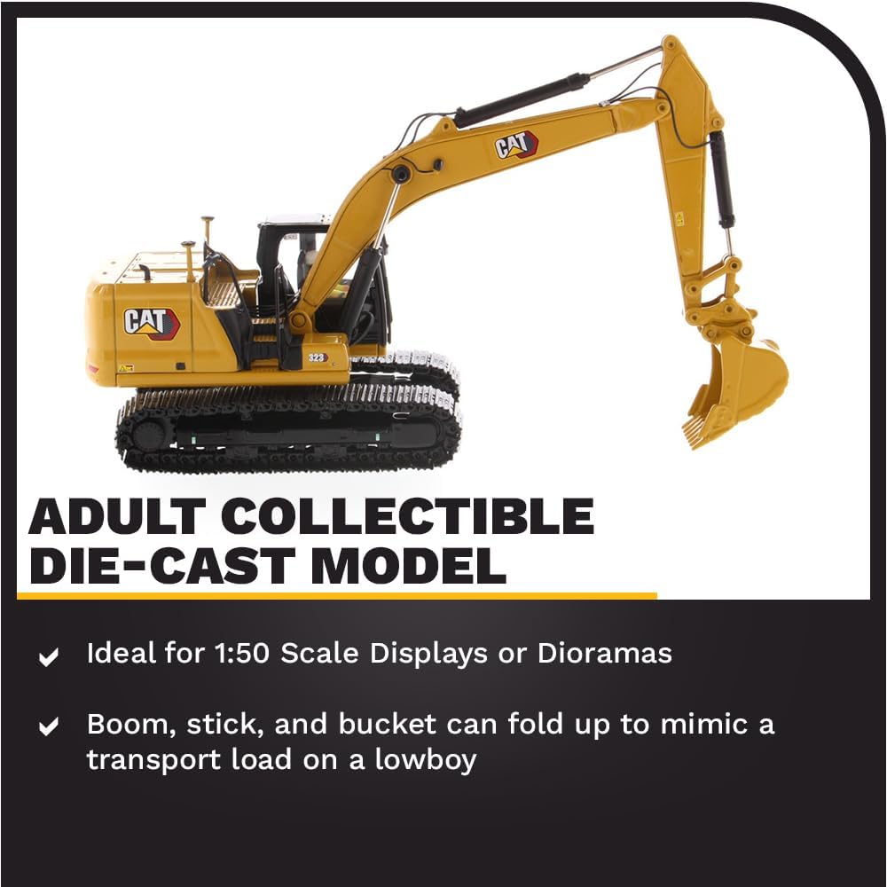 Diecast Masters Escavatore Caterpillar 323 Scala 1:50 - immagine 3