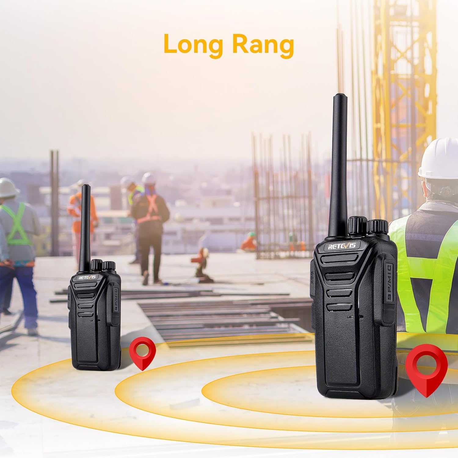 Retevis RT27 - Ricetrasmittenti Professionali PMR446 (10 pz) - immagine 3