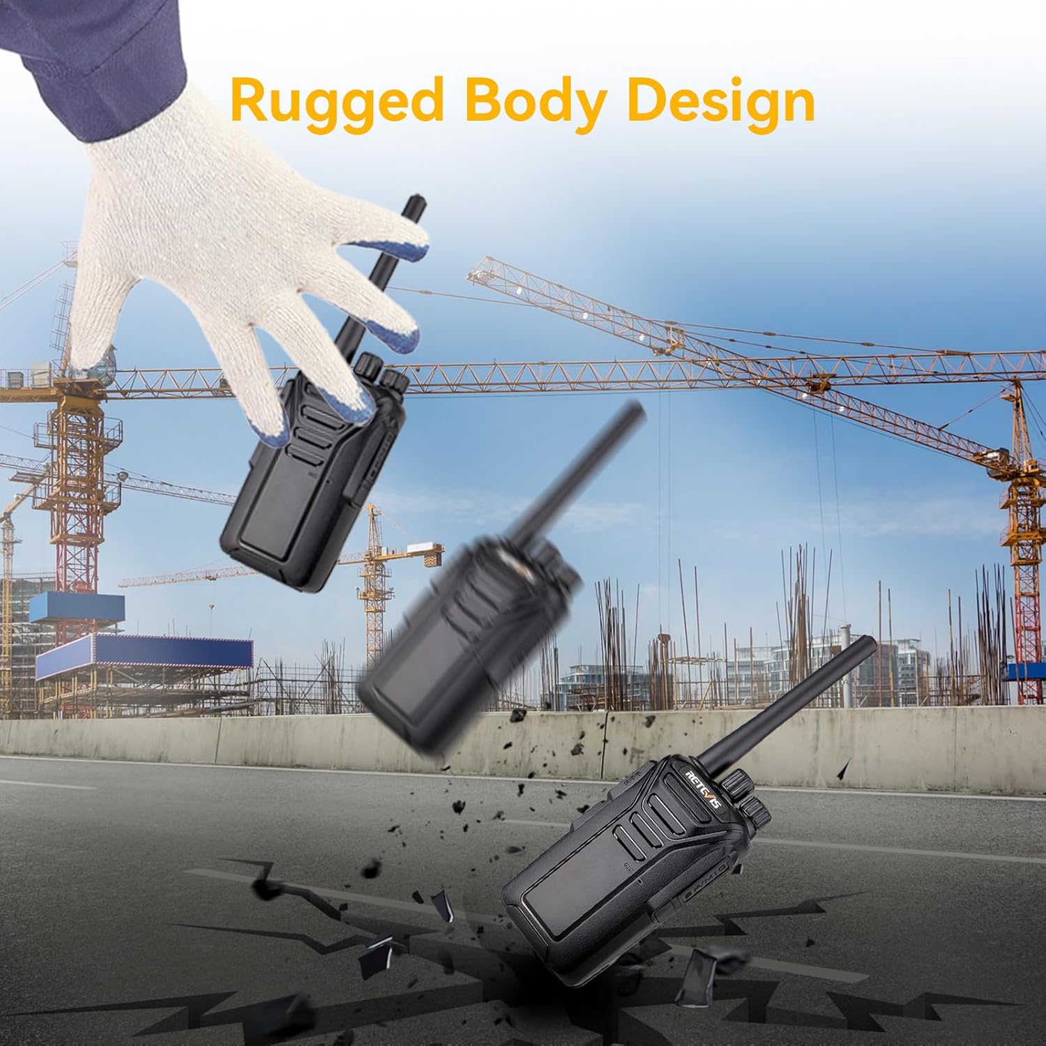 Retevis RT27 - Ricetrasmittenti Professionali PMR446 (10 pz) - immagine 8