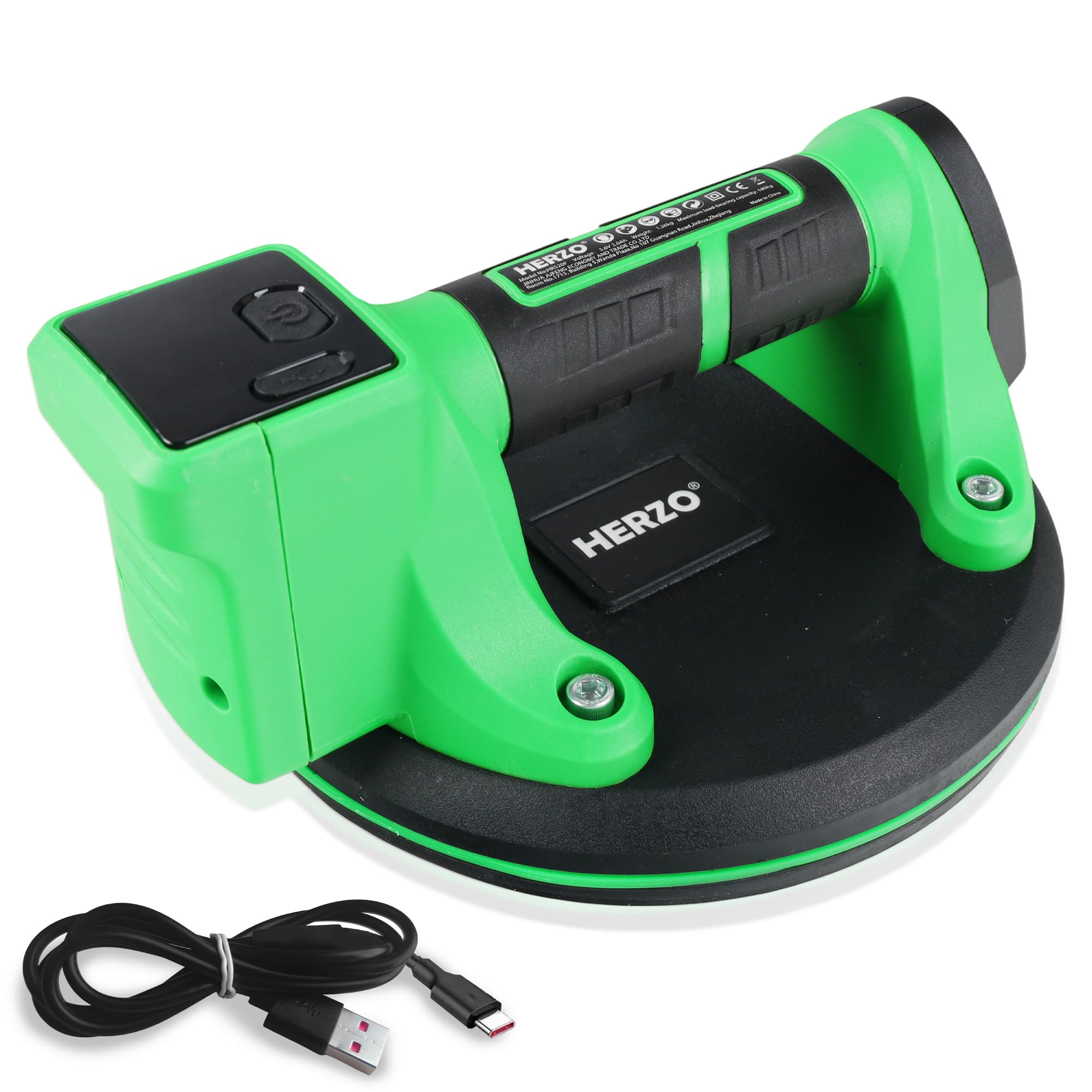 HERZO Ventosa Digitale Elettrica 150kg con Tipo C