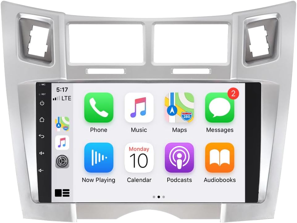 ACAVICA Autoradio 9" per Toyota Yaris 2 XP90 2005-2010 - immagine 1