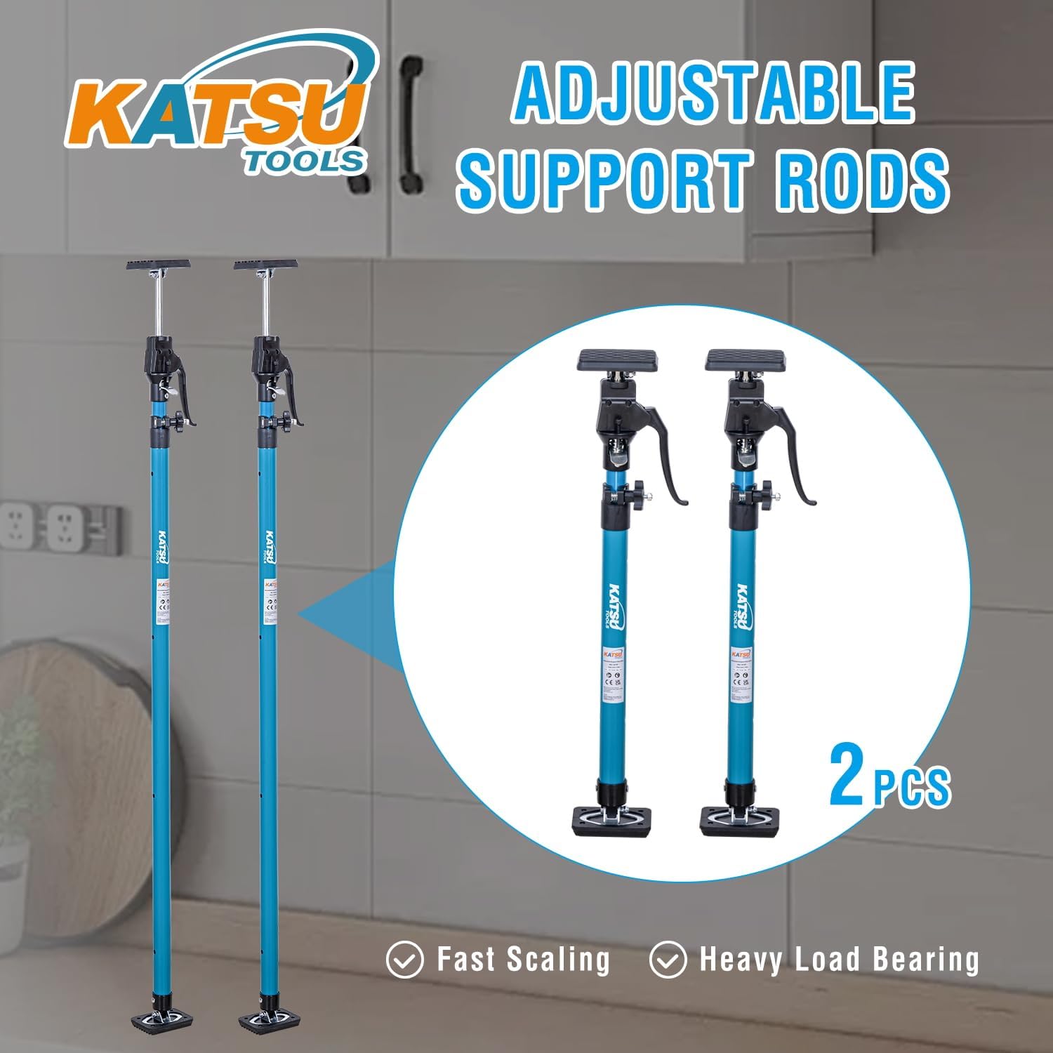 KATSU Tools Supporto Telescopico per Soffitto (Set 2) - immagine 2