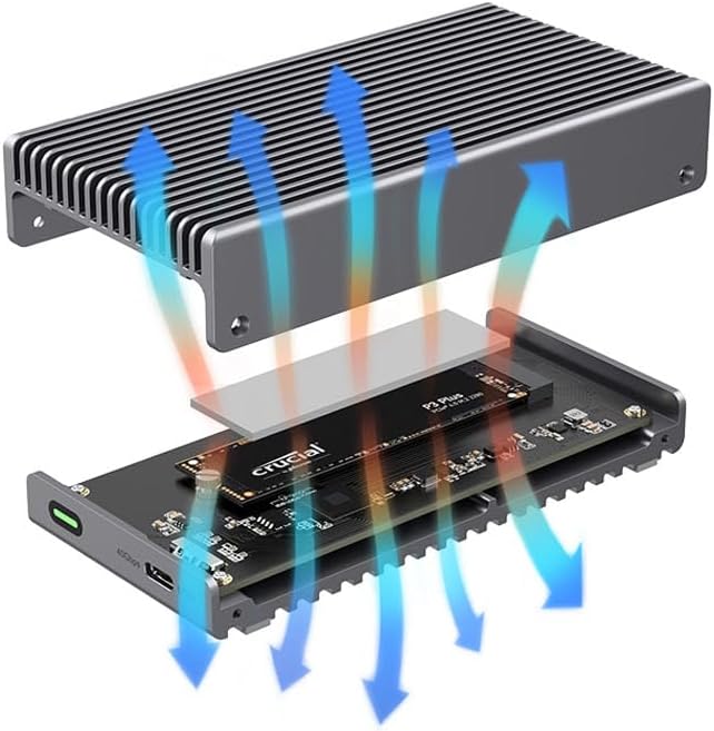 Lmp DataFlash USB4 - Custodia Enclosure per SSD M.2 NVMe - immagine 3