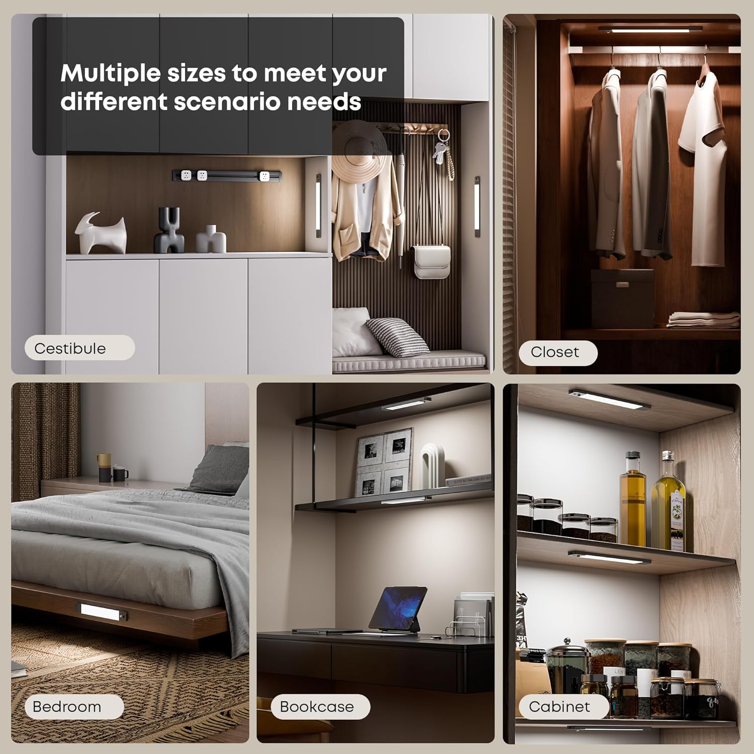 Lroltef Luce LED Sottopensile Cucina 25CM 1500mAh (2 Pezzi) - immagine 6