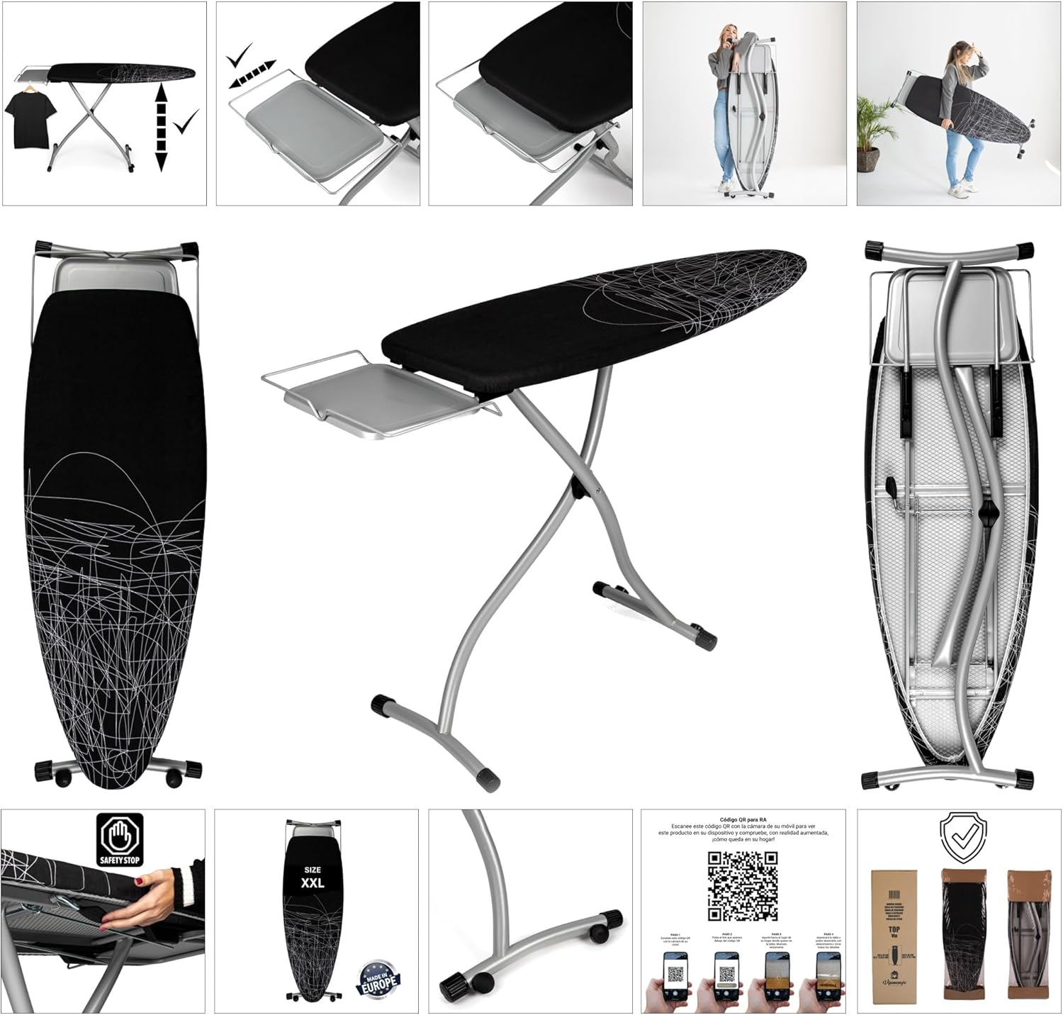 Asse da Stiro HTopVIP - Zona Stiro 130x47 cm - immagine 3