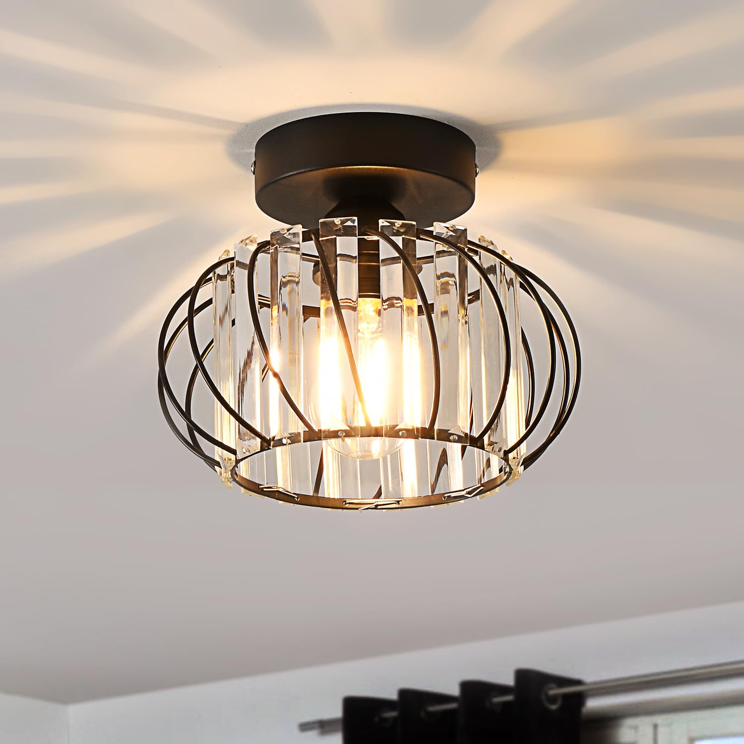 Anwio Lampadario Moderno di Cristallo a Soffitto