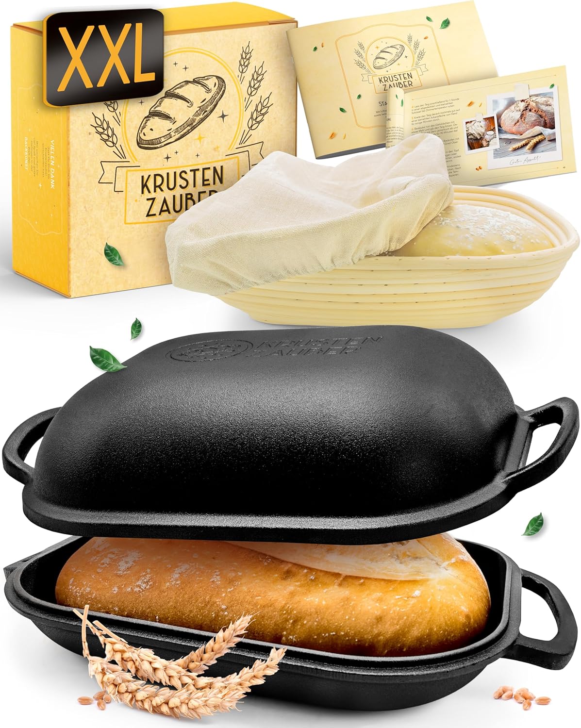 Krustenzauber - Stampo Pane Ghisa 40cm con Coperchio - immagine 1