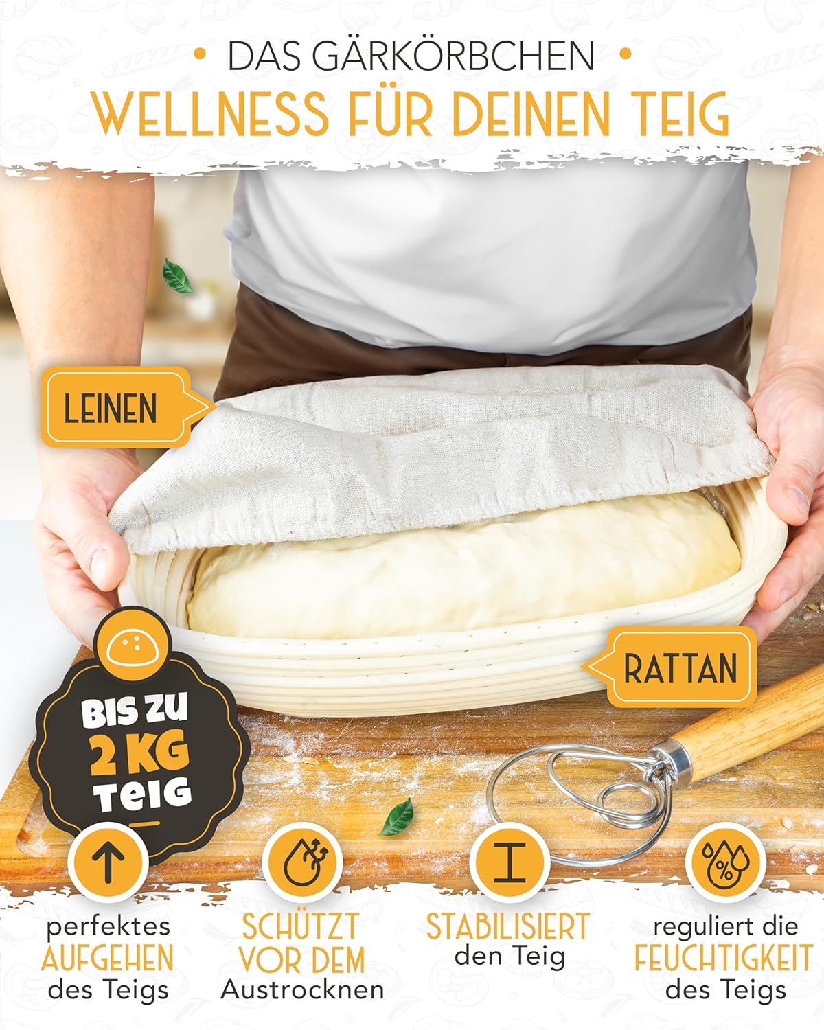 Krustenzauber - Stampo Pane Ghisa 40cm con Coperchio - immagine 4