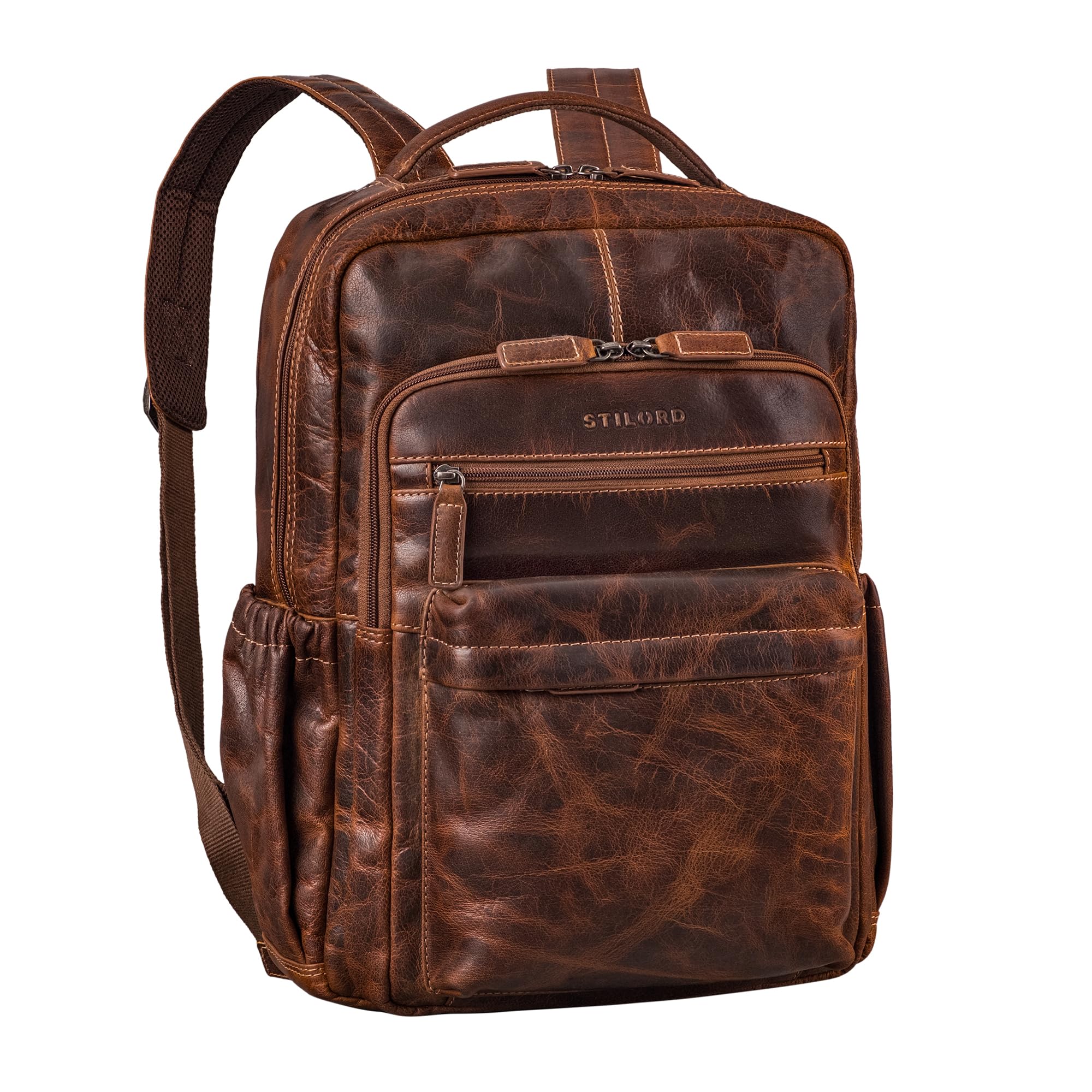 STILORD 'Hiro' Zaino Grande Lavoro in Pelle