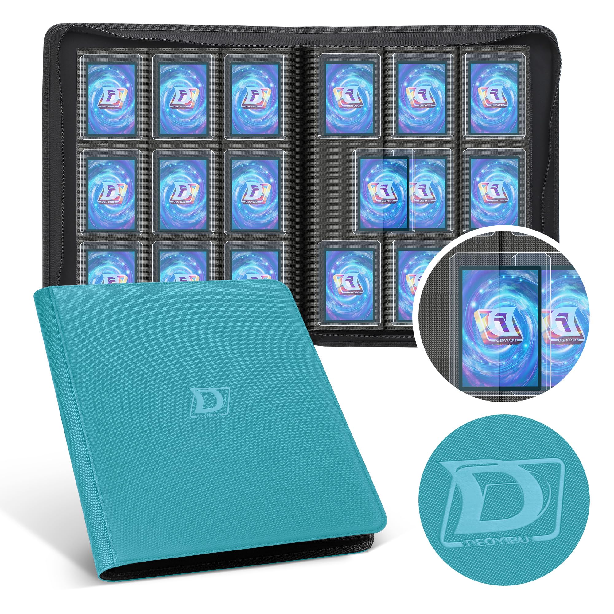 Deoyibu Toploader - Raccoglitore per 288 Carte