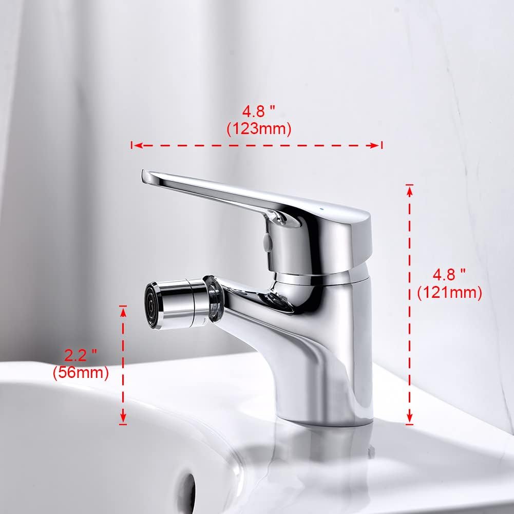Ibergrif M15050-Roma Bidè per Lavabo, Cromo - immagine 2