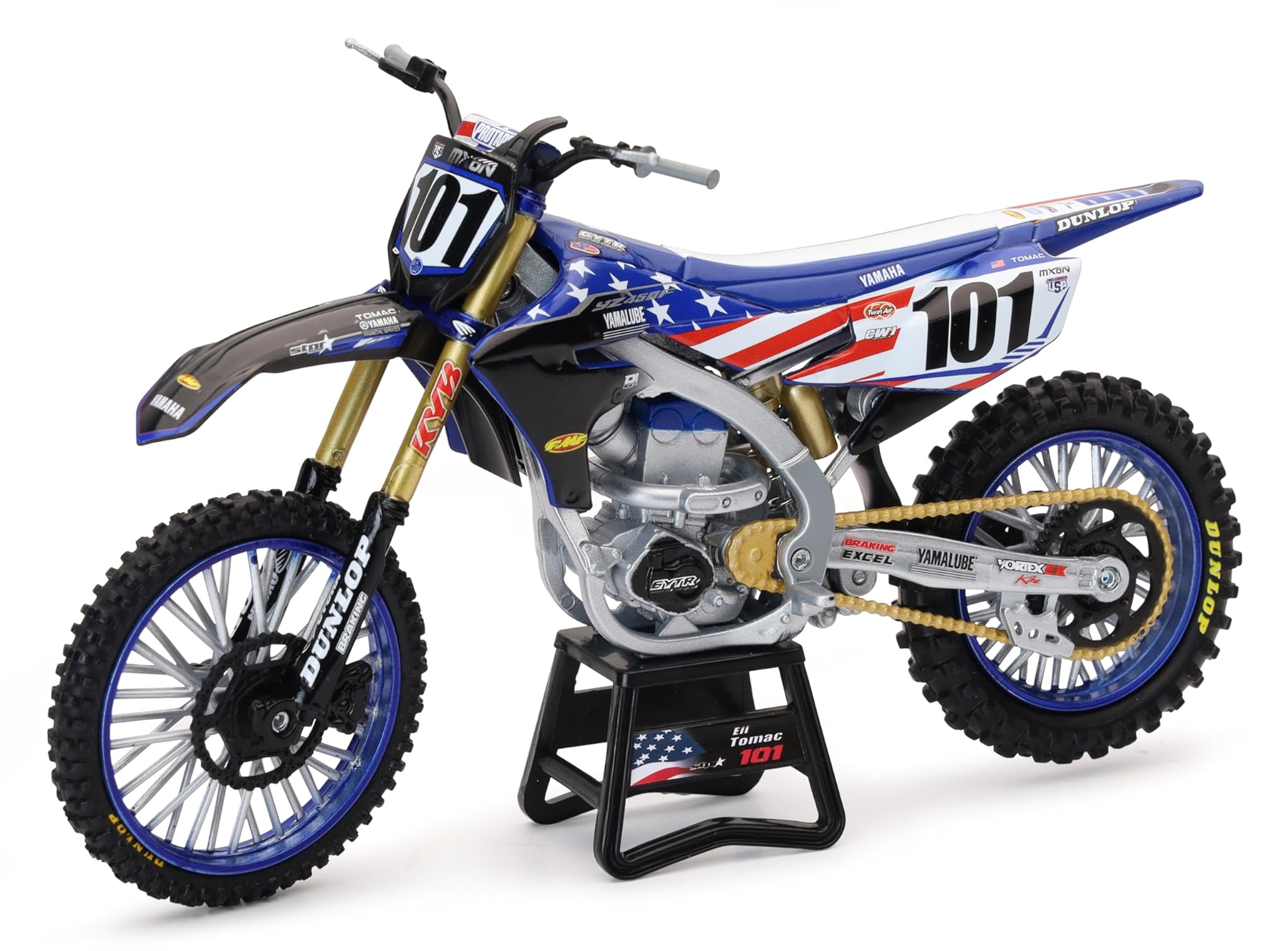NewRay YAMAHA YZ450F MOTOCROSS OF NATION BIKE ELI TOMAC 101