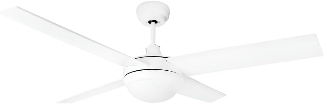 Brightium Ventilatore da Soffitto DC con Luci LED, Bianco
