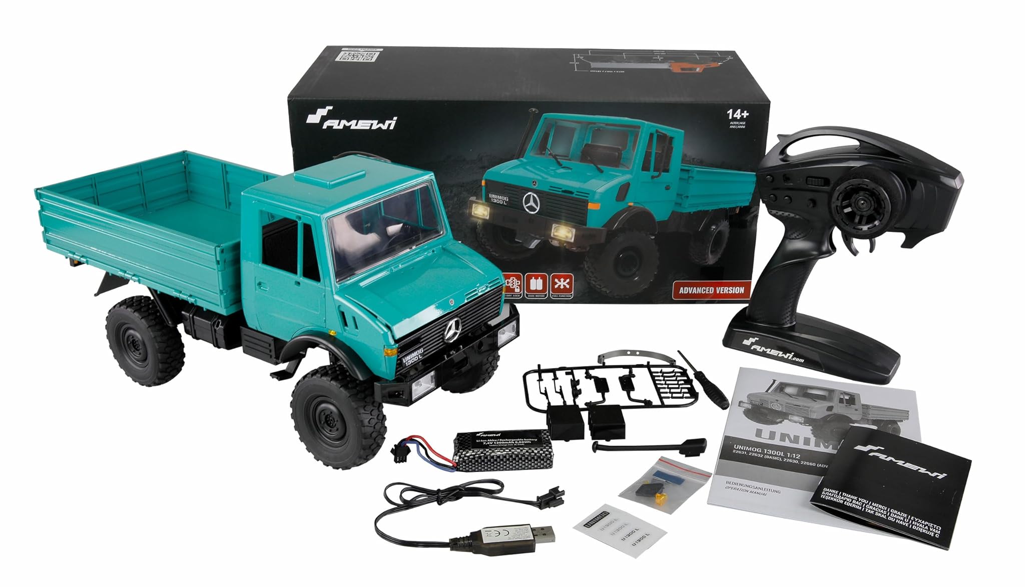 Amewi Mercedes-Benz Unimog Advanced 4WD 1:12 RTR