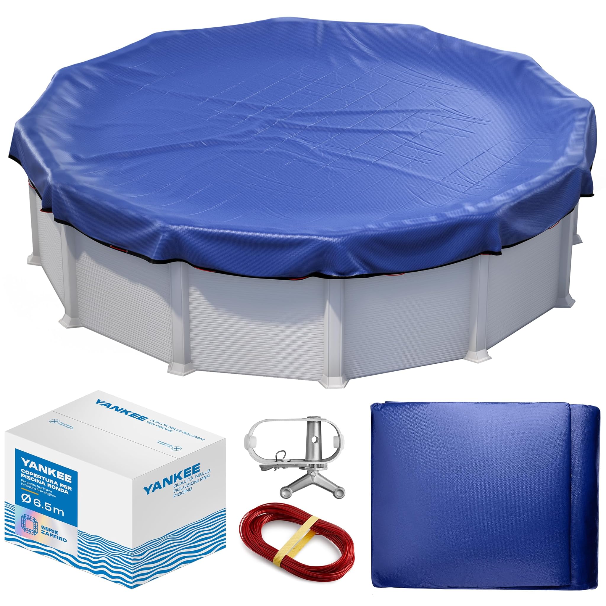 Yankee Copertura Piscina Rotonda Ø 720 cm Blu