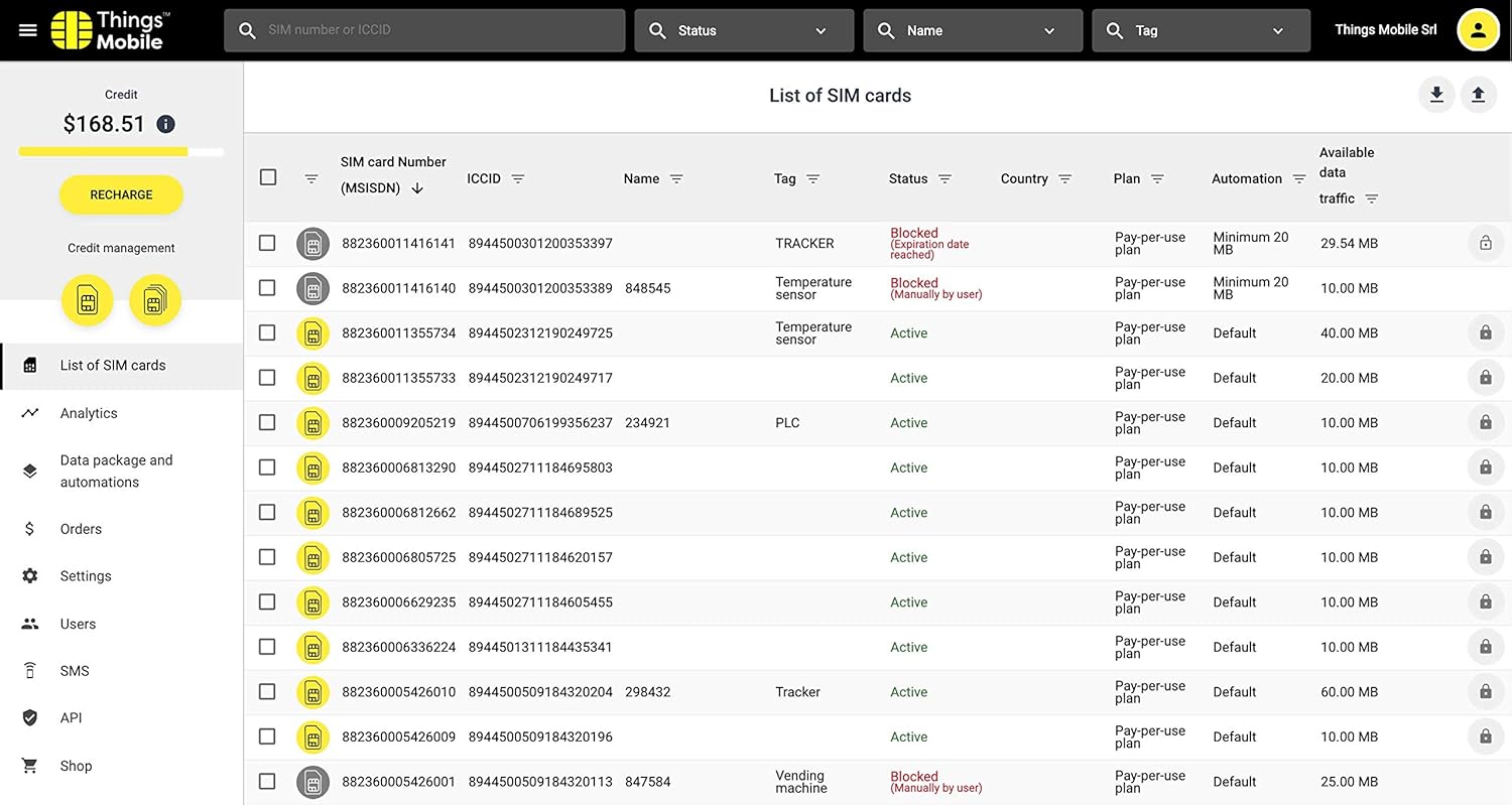 SIM Card Things Mobile Prepagata per IOT e M2M - immagine 2
