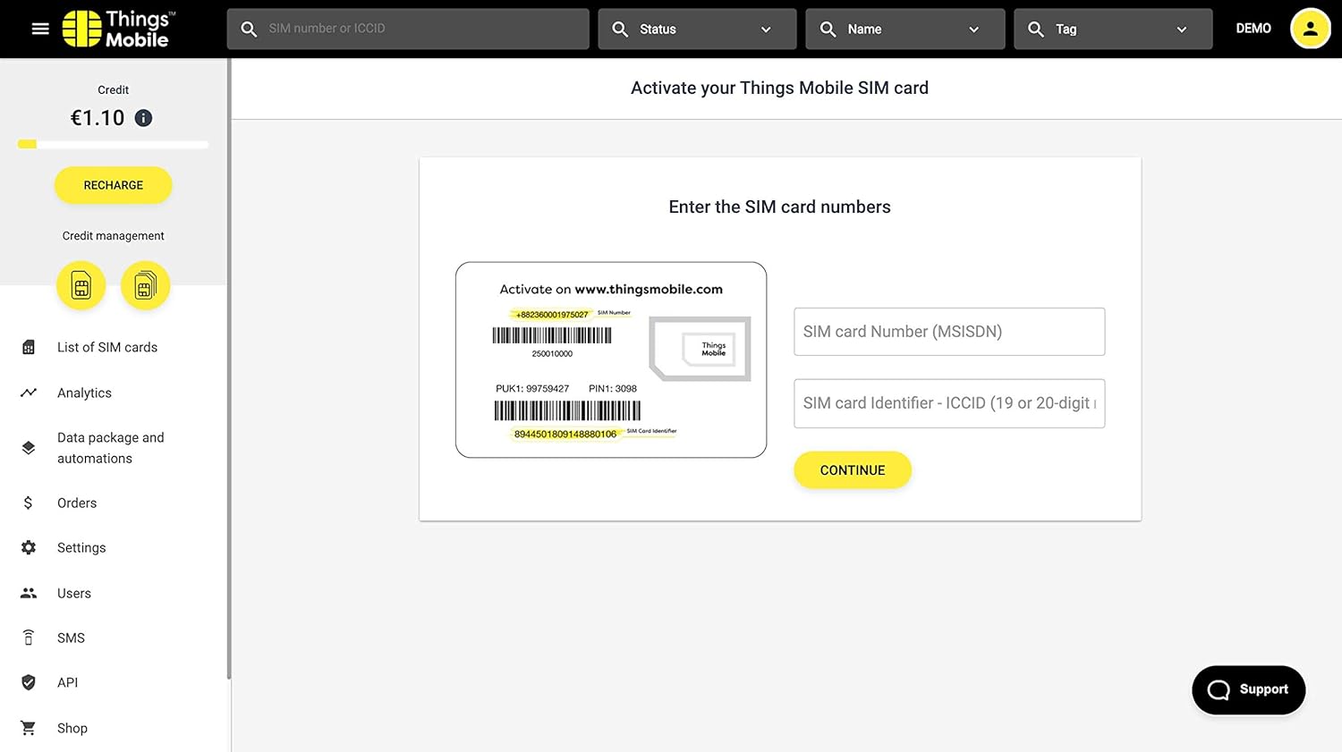 SIM Card Things Mobile Prepagata per IOT e M2M - immagine 4