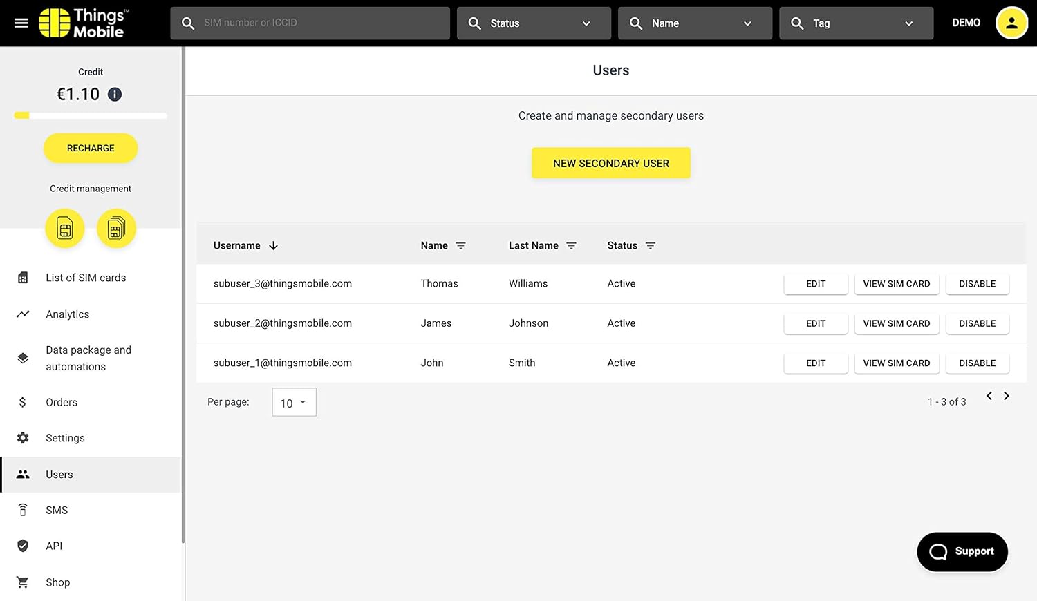 SIM Card Things Mobile Prepagata per IOT e M2M - immagine 6